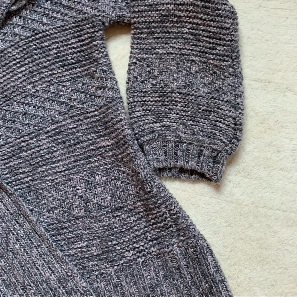Prana Sukie Chunky Knit Snap Oversized Cardigan Coat Jacket View 6